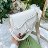 fi Ladies Saddle Bag Girls Niche Shoulder Crossbody Hundred Solid Colours Ladies Handbag Braided Tote PU Material y6iM#