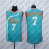 Vintage 33 Jackie Moon Jersey Hommes Flint Tropics Semi Pro Film Basketball Maillots 7 Café Noir 11 Ed Monix Uniforme Sport Vert Blanc