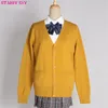 new Arrival Jk School Uniforms Cardigans Sweater Tops Japanese Students Uniform Cute Girls High School Sweaters Lg Sleeve XXL e5Bm#