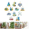 Decoratieve beeldjes Chanoeka-kaarten Hanger Home Decor Hangend plafondbord Papier Feestornamenten Versier kaartdecoraties