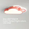 Taklampor Moln LED -lampan för barn Rum Pink/Vit/Blue Lamp i Bedroom Nursery Baby Baby