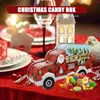 Storage Bottles Christmas Cookie Tins Candy Box Car Shape Biscuits Tinplate Containers Xmas Gift Treat Boxes Holiday