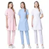 medical Uniform Nurse Outfit Lab Robe Beauty Sal Receive Waist Workwear Nurse Clothing for Women Sanitary Costume W966#