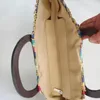 Zipper straw woven bag rainbow contrasting corn skin half round hand womens handbag 240328