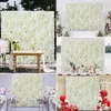 Dekorativa blommor kransar 6st 3d konstgjorda blommor väggpanel blommor bakgrund rosor hortensia för fest bröllop bruddusch utomhus hem dekorationl2403