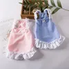 Dog Apparel Vest For Dogs Clothes Cat Hearts Pet Clothing Small Lacework Cute Thin Spring Summer Blue Pink Fashion Yorkshire Accessories