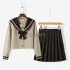 2023 Nouveau lait thé écolière uniforme classe japonaise marin uniformes scolaires étudiants vêtements pour filles Anime COS marin JK costume a8v8 #