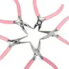 Equipments 5pcs/Set Pink Stainless Steel Pliers Cutter Insulated Clamping Tip Plier Tools for Jewelry Making Supplies Diy Craft Accessories