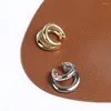 Hoop Earrings Fake Piercing Earcuff Double Circle Ear Cuff Faux For Women Man Hiphop Vintage Cuffs Earclips Accessories Fashion