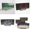 テーブルクロック電子目覚まし時計デジタルLEDラージディスプレイMirrorNoiseless Design Multifunction USB Desk Horloge Decor