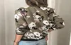 Giacca bomber casual stampata floreale taglie forti Autunno Cappotto elegante con cerniera Abbigliamento da ufficio Giacche da ufficio sottili Capispalla vintage 2023 N2jo #