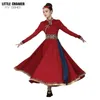 Mgolian Традиционная одежда Ханфу Классические национальные костюмы Тибетский танцевальный костюм Костюмы народных танцев меньшинств Сценическое шоу y7Fy #