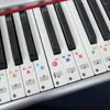 Raamstickers 1 Set Kleur Piano Voor 49/61/76/88 Key Toetsenborden Transparante Verwijderbare Spectrum sticker