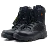 Boots Randonnée extérieure Boots tactiques en cuir High Top Military Camping Camping Man Hunting Trekking Sneaker Sport Chaussures Men