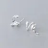 Brincos Trustdavis Real 925 Sterling Silver Snake Ear Clip On Brincos Mulheres Moda Menina Sem Piercing Earings Jóias DS1135