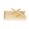 Holztablett für Schmuck, Halskette, Ohrringe, Uhr, Aufbewahrungskoffer, Desktop-Organizer, Ausstellungsständer, Halter 240327