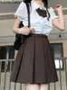 Coreano Fi JK Uniforme Escolar Japonês Kawaii Doce Irregular Graduati Uniforme Vintage Bonito Meninas Cosplay Saia Plissada Y2k J8GE #