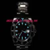 Luxury Wristwatch 116610 Ceramic Bezel Stainless Steel Bracelet Glidelock Clasp Automatic Men Watch Men's Watchs Top Quality232Z