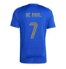 Argentyna piłkarska koszulka 2024 Copa America Cup Camisetas Kids 2025 Drużyna narodowa 24/25 Home Away Football Shirt Wersja Di Maria Lautaro