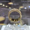 Band Rings Huitan Gorgeous Gold Color Women Finger Rings Newly Wedding Engagement Trends Eternity Rings Cubic Zirconia Fashion Jewelry 2021 T240330