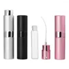 Butelki do przechowywania 3PCS 8 ml płynny pojemnik Mini pusta podróż przenośny spray Atomizer Perfume Butelka drobna mgła kosmetyczna olejek eteryczny aluminium