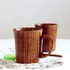 Mokken 400ML Natuurlijke Jujube Houten Beker Handgemaakte Houten Koffie Bier Ontbijt Melk Drinkware Thee Woondecoratie