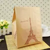 Envoltório de presente 100pcs 16x11x33cm Eco-friendly Kraft Sacos de papel à prova de óleo para Graham Pão Torrada Biscoitos Embalagem de Alimentos Festa de Casamento