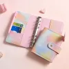 A5 A5 A6 / A7 Tie Dye Couleur Changement Couleur Loose-feuille Load Blocage Planner Scrapbook Gift Soft Cover School Notebook Binder