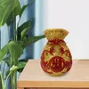 Vases Flower Vase Blessed Bag Shape Po Props Decorative Statue Creative Crafts Art Resin Ornament For Desktop Centerpieces Bedroom