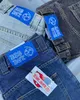 Jeans voor heren Straatkleding Grote jongens jeans Y2K Harajuku hiphop Cartoon geborduurd Retro blauwe zakjeans Heren gothic Hoge taille Brede broek J240328