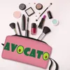 Abacate Makeup Bag Mulheres Travel Cosmetic Organizer Fi Fruit Vegan Armazenamento Sacos de Higiene Pessoal Dopp Kit Case Box 920u #