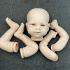 18 pulgadas Reborn Doll Kit Elijah Lifelike Soft Touch Diy Piezas de muñecas sin pintar Lindos Regalos de Navidad Reborn Doll Toy