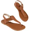 Sandálias Flats Mulheres Clip Toe Sapatos Casuais Andando Praia Vestido Chinelos 2024 Designer de Moda Ao Ar Livre Flip Flops Femme Slides