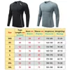 Komprimering långa tröjor som kör gym övningar utomhus tryck topp snabb torr andas muskelträning träning tee 240325
