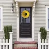 Party Decoration Sunflower Wreath For Front Door Home Farmhouse Decor Festival Celebration Bee Thanksgiving Holiday