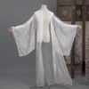 Peri Çin Hanfu Büyük Kollu Gömlek Klasik Dans Kostüm Yumuşak Kat Erkek Kadın Halk Dans Hanfu Cosplay Göster NV14194 Z7MB#