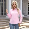 Camicia bianca Donna Fi Busin Camicie Office Lady Lg Manica Camicetta L-6XL Abbigliamento donna Butt Shirt Taglie forti Donna Top p4xY #