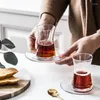 Kopjes Schoteltjes HF Nordic Kleine Verse Stijl Turkije Kop En Schotel Sets Espresso Mok S Glas Theekopje Tazas Para cafe