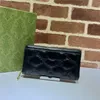 Designer Luksusowy portfel z suwakiem Matelasse skórzana torebka 723784 Crossbody Bag skóra 7a Najwyższa jakość