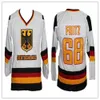 24S #11 scheibler #68 fritz Team Germany Retro Classic Ice Hockey Jersey Mens Stitched Custom any number and name