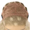 Peruker lång inche blond syntetisk 13x3 spets fram peruk 613 grå brun ingefära kinky lockig peruk hd transparent spets fram peruk cosplay peruk