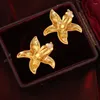 Brincos pendurados europa vintage 24k banhado a ouro estrela do mar brinco clipe de orelha feminino jóias finas festa na moda