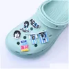 Schuhteile Zubehör Großhandel Custom Clog PVC Charms Argentinien Fußballmannschaft Maradona Charakter Marke Persönliche Schuhe Charm Drop Dha7W