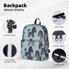 Sac à dos motif caniche animaux sacs à dos garçon fille Bookbag étudiants sac d'école enfants sac à dos voyage épaule grande capacité