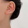 Boucles d'oreilles coréennes en cristal brillant multicouche pour femmes, mode couleur or, crochet d'oreille Long, Piercing, bijoux de déclaration
