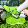 Children Football Boots Turf Training Soccer Futsal Shoes Youth Outdoor Sneakers for Sports Original Kids Cleats 240321