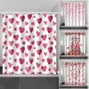 Shower Curtains El Bathroom Accessories Standard Size Curtain Valentine's Day Love Heart Print For