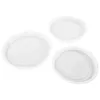 Louça 3 pcs tigelas de mistura de aço inoxidável tampa anti-respingo para batedor de ovo cozinha e bacia massa amassar tampa