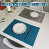 Tapis de Table Anti-brûlure, élégant, résistant à la chaleur, ensemble de napperons pour la cuisine de la maison, tapis de Protection antidérapant pour salle à manger