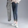 Femmes Mid Taim automne ajouter en velours skinny Vaqueros Mujer Fashion coréenne mince pantalon denim épais slim jean chaud bleu 240319